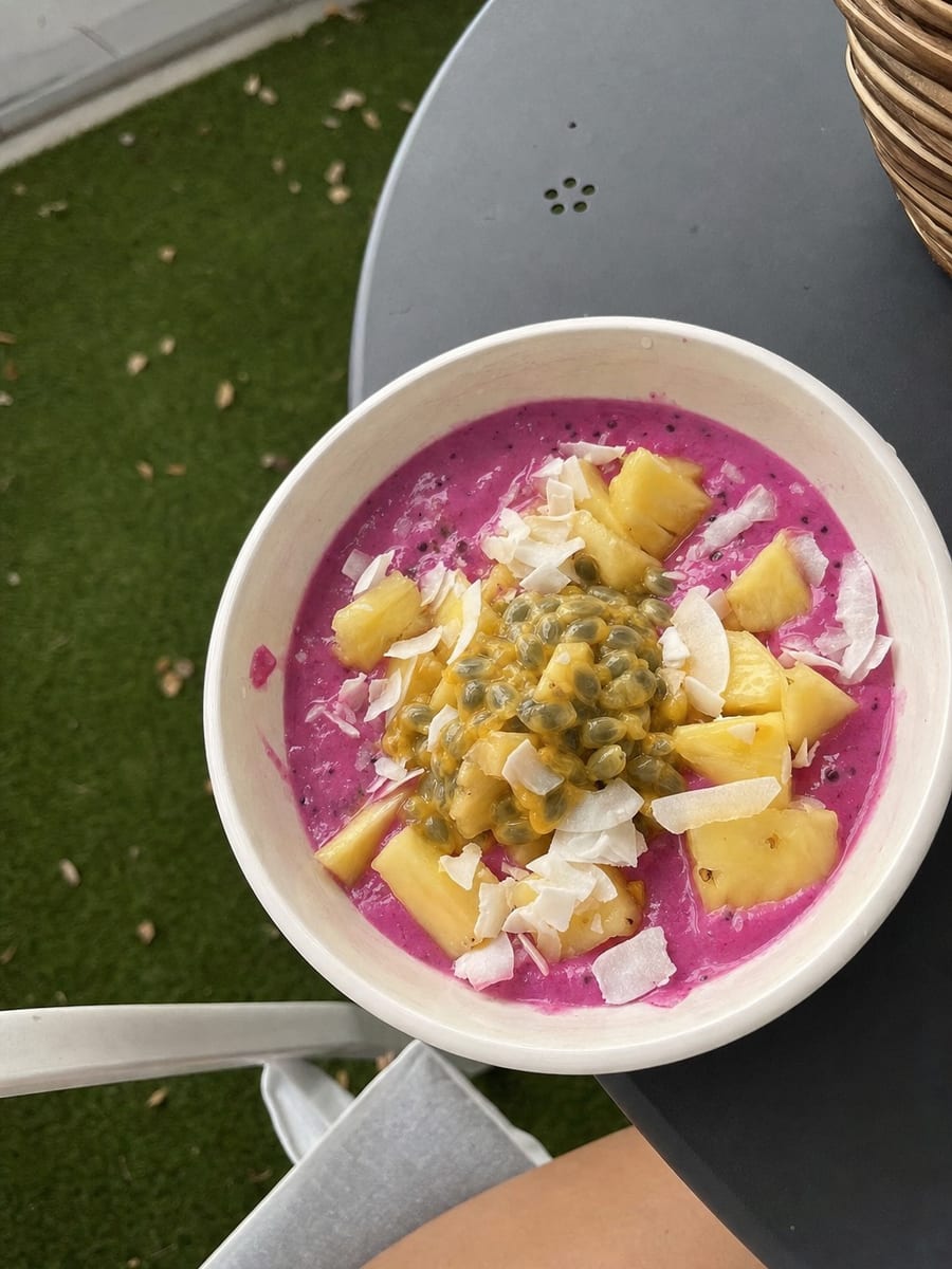 Tropical Pitaya Island Bowl, recipe A006 in Bloomplate 500