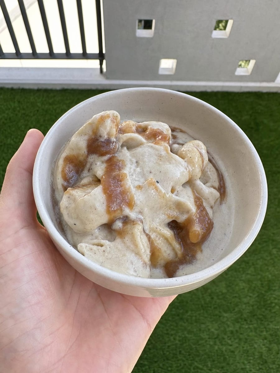 Salted Date Caramel Nice Cream, recipe H002 in Bloomplate 500